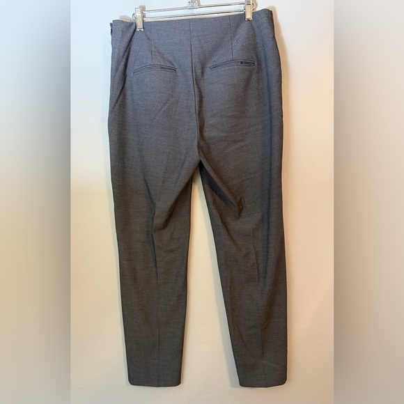 Ann Taylor The Side Zip Ankle Pant in Bi-Stretch Dark Gray Size 8 - Picture 5 of 13